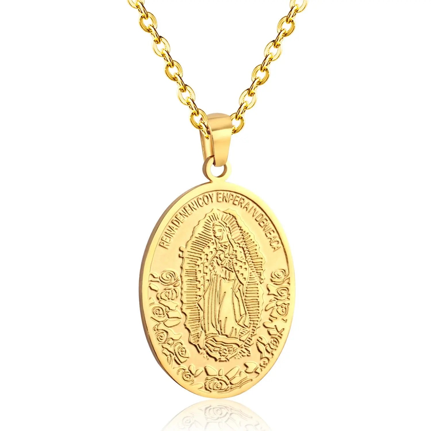 Choker Religion Stainless Steel Pendant Necklace For Men/Women Link Chain Necklace collares de moda 2020 Jewelry asonjewelry